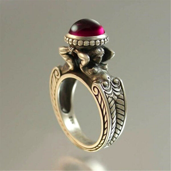 New Mermaid Alloy Creative Female Vintage Ring