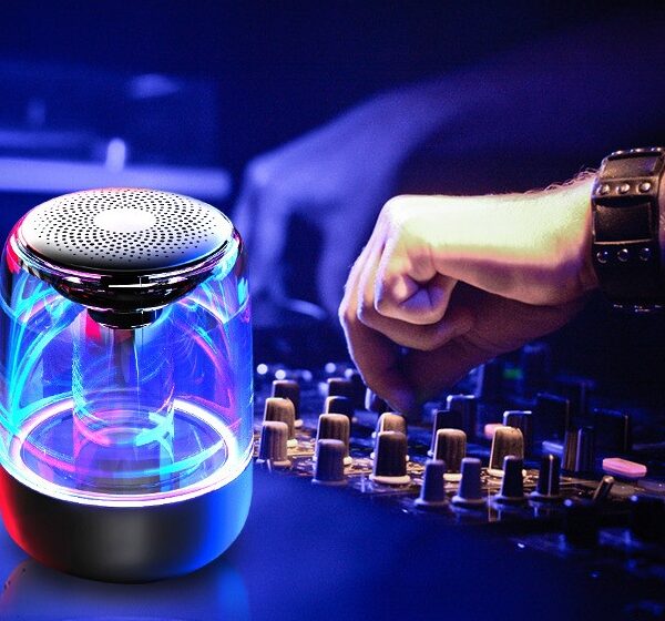 Portable Speakers Bluetooth Column Wireless Bluetooth Speaker Powerful Bass Radio with Variable Color LED Light