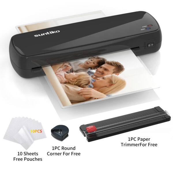 Sunitko Laminator Machine,It Has Quick Warm Up, Fast Laminating Documentation And Photos, Increases Their Long Term Color Preservation. Suitable For Family, Office And School,A4.A5.A6 Size